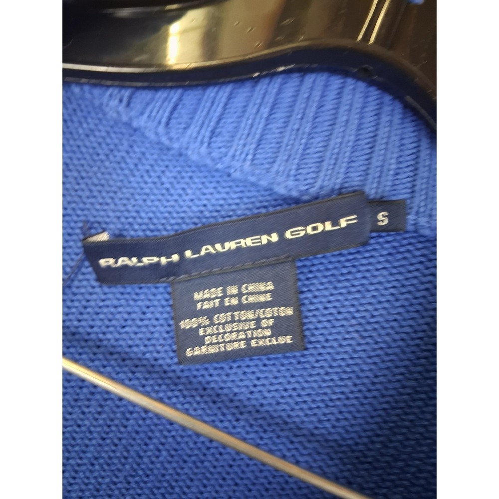 Ralph Lauren Golf Womens Jacket S Blue Full Zip Small Pony Mock Neck Black Rock - Picture 6 of 11